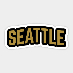 Seattle City Typography Sticker